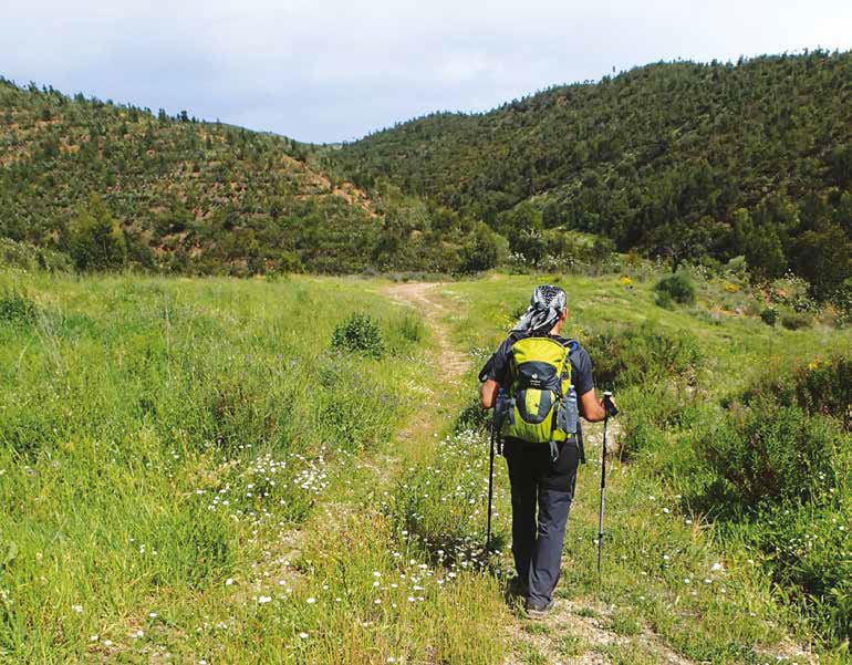 walking with poles portugal via algarviana